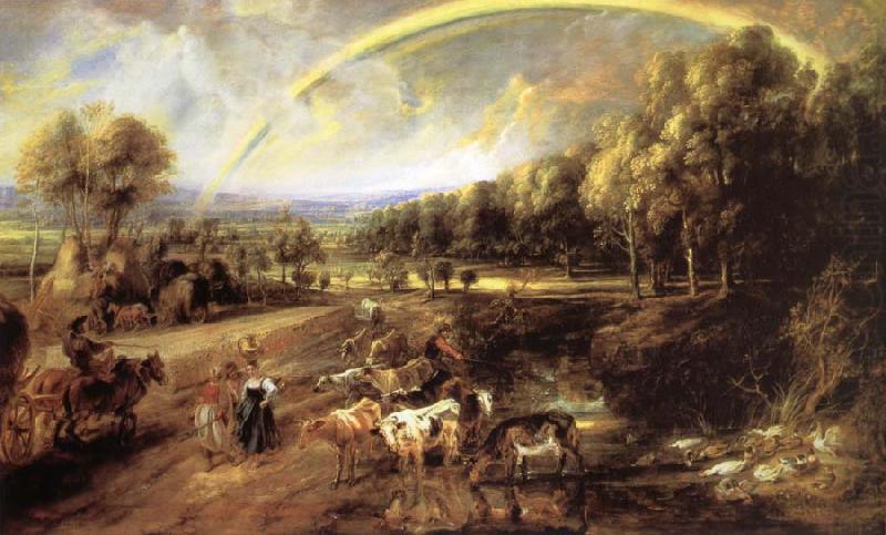 Landscape with Rainbow, Peter Paul Rubens